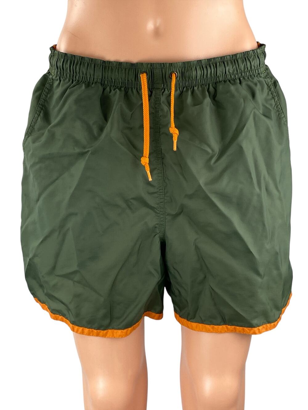 Nike Women's Green Drawstring Yoga Workout Running Athletic Mini Shorts Size L